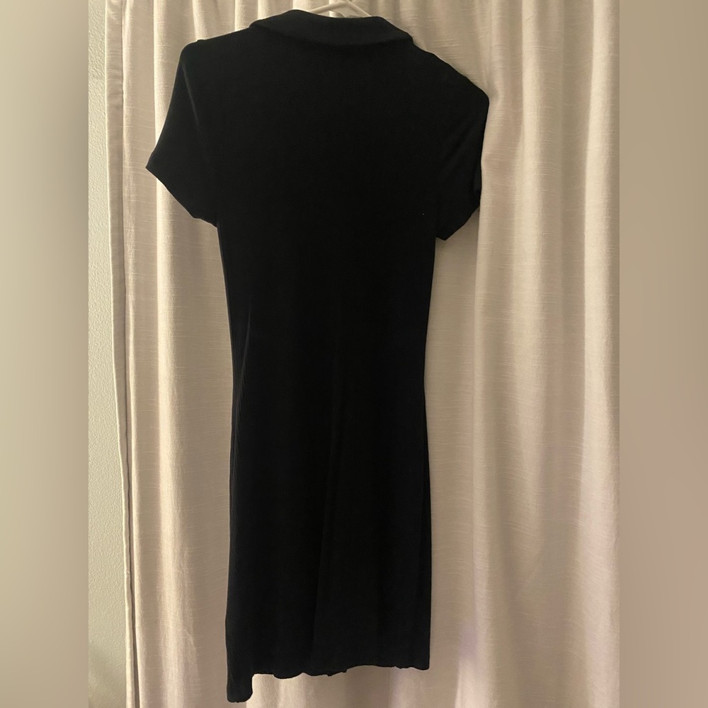 Abercrombie & Fitch Ruched Button Up Bodycon Dress - image 4